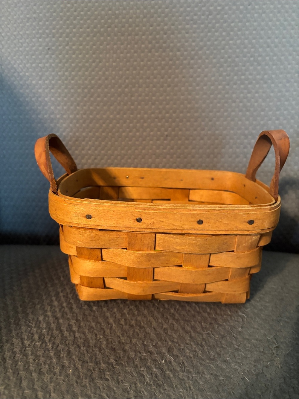 Longaberget Rustic Tan Woven Basket with Handles - Home Accents